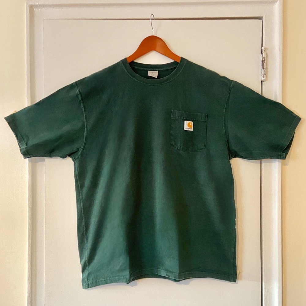 Green Carhartt Pocket T Shirt Large
